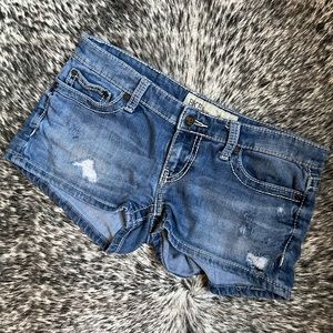 BKE Stella Low Rise Denim Shorts
